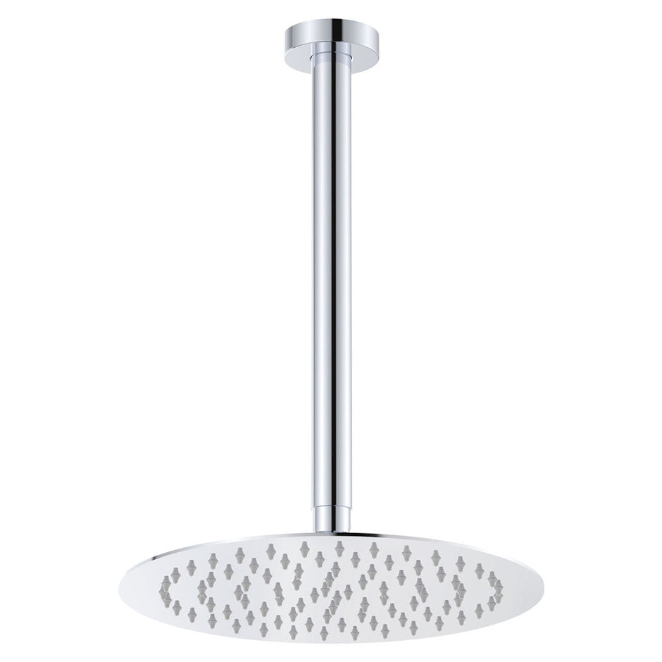 Kaya Ceiling Shower 250mm Head, 350mm Drop in Chrome