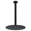 Kaya Ceiling Shower 250mm Head, 350mm Drop in Matte Black