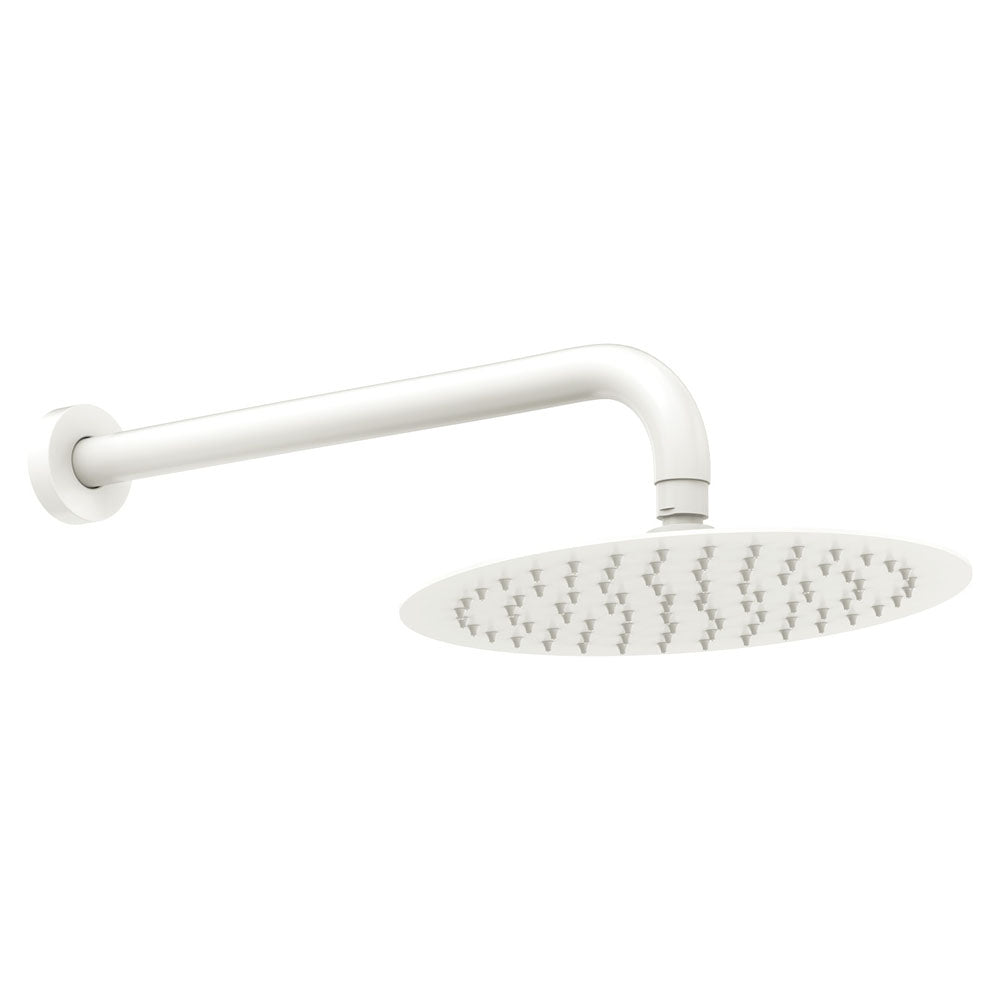 Kaya Shower Arm Set in Matte White