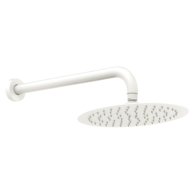 Kaya Shower Arm Set in Matte White