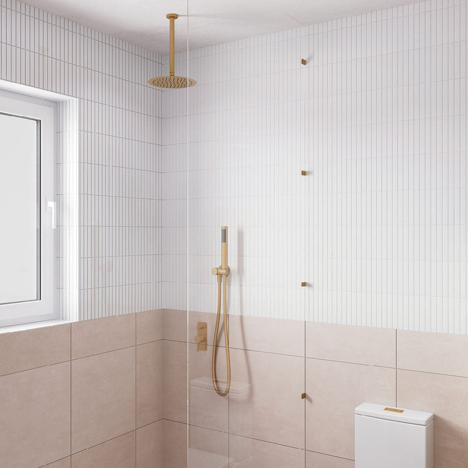 Kaya Ceiling Shower 250mm Head, 350mm Drop