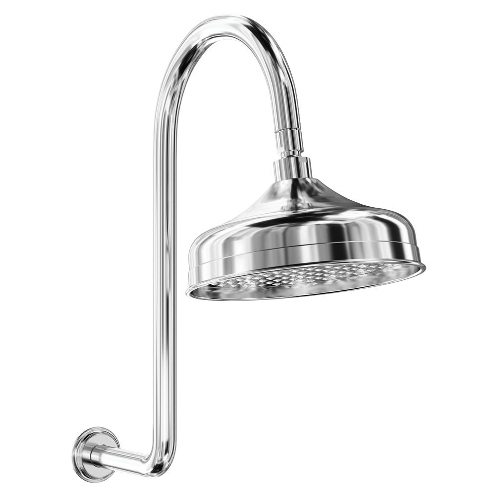 Lillian Wall Arm Shower Set in Chrome