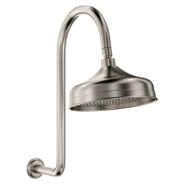 Lillian Wall Arm Shower Set in Brushed Nickel