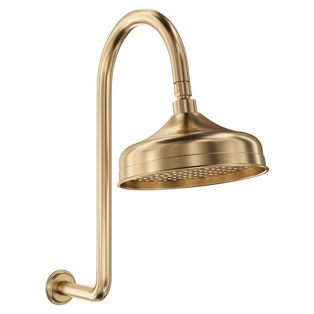 Lillian Wall Arm Shower Set in Urban Brass