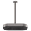 Kuro Shower Dropper Set, Soft Square Head in Gun Metal