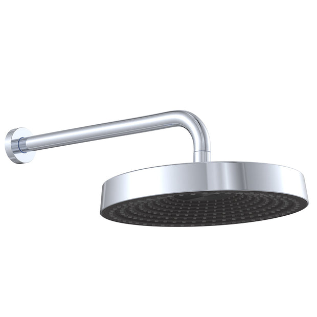 Kuro Shower Arm Set, Round Head in Chrome