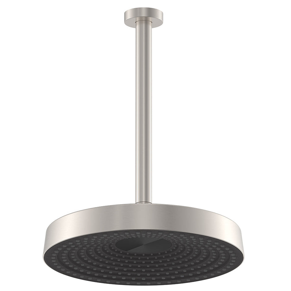 Kuro Shower Dropper Set, Round Head in Brushed Nickel