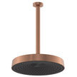 Kuro Shower Dropper Set, Round Head in Brushed Copper