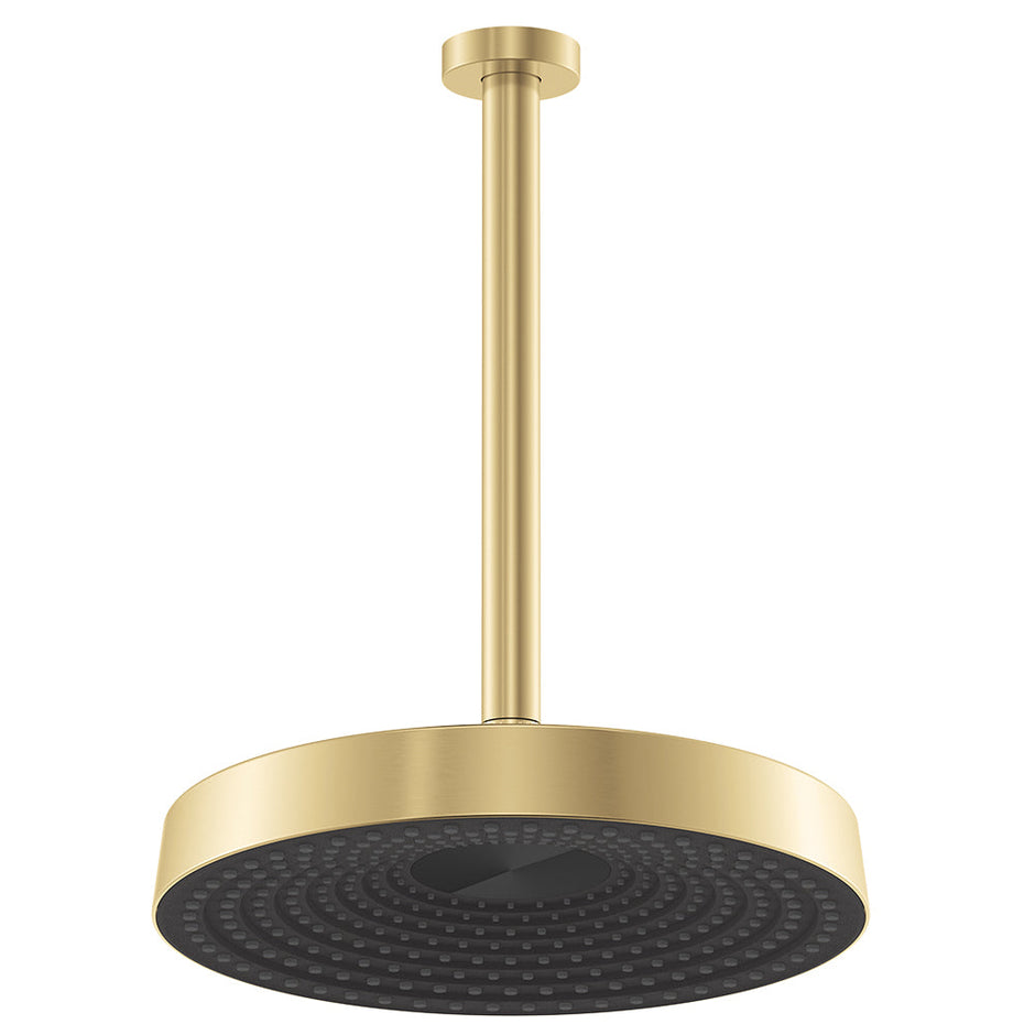 Kuro Shower Dropper Set, Round Head in Urban Brass