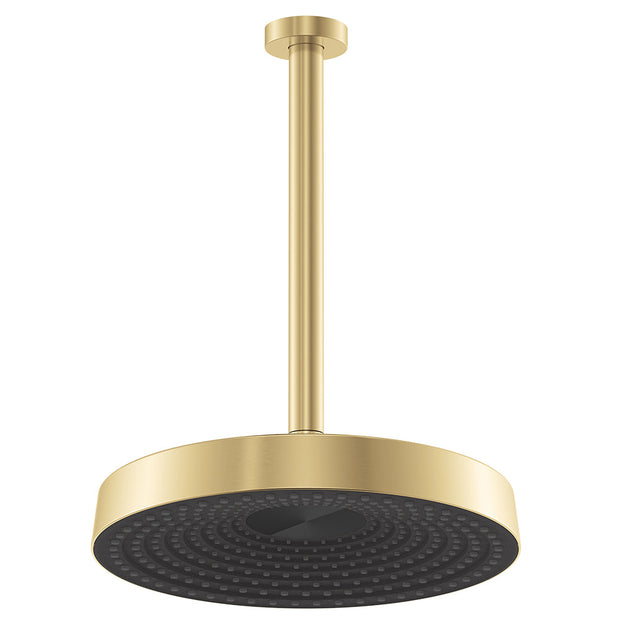 Kuro Shower Dropper Set, Round Head in Urban Brass