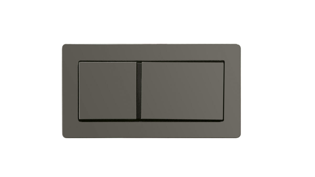 Zenmo Rectangular Toilet Flush Button in Gun Metal