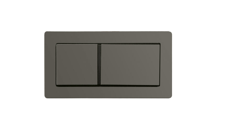 Zenmo Rectangular Toilet Flush Button in Gun Metal