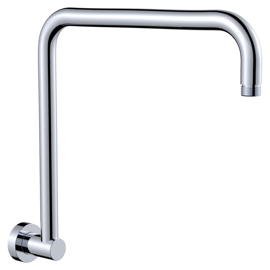 Round Fixed Gooseneck Shower Arm in Chrome