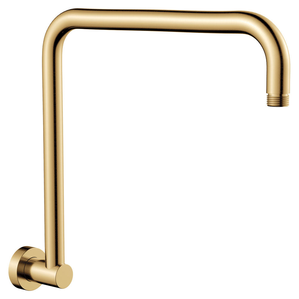 Round Fixed Gooseneck Shower Arm in Urban Brass
