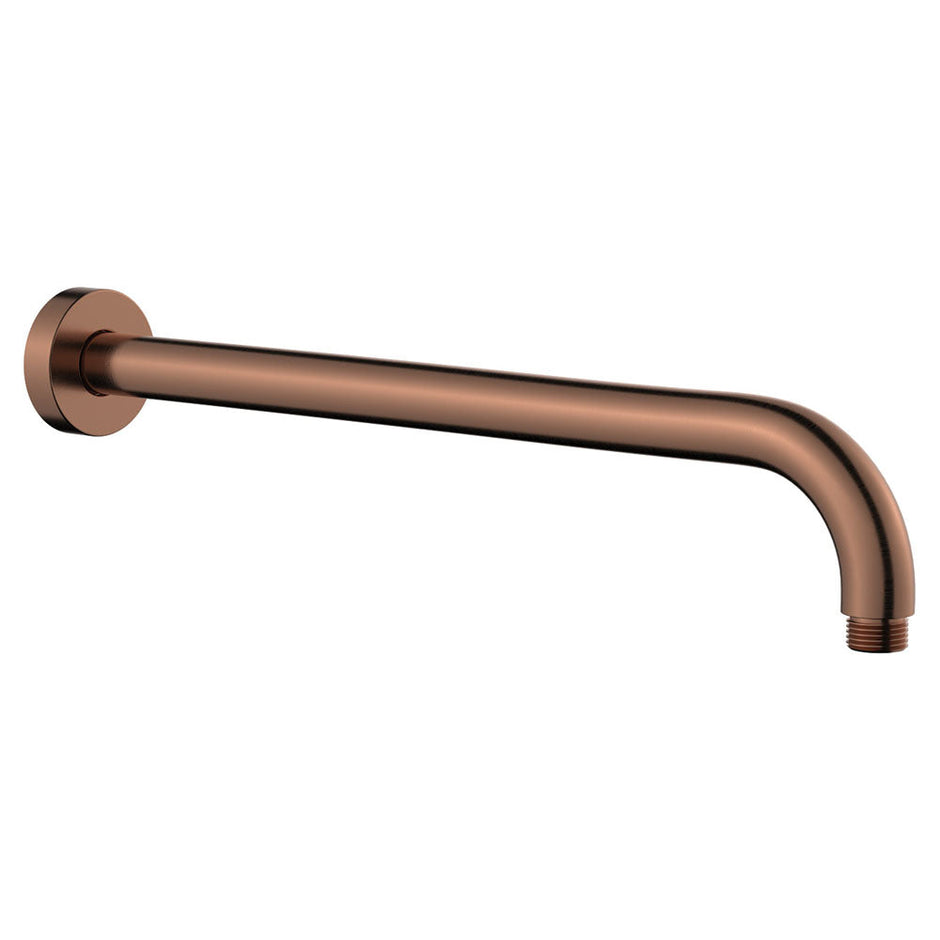 Kaya Shower Arm in Brushed Copper