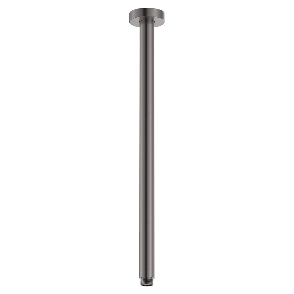 Round Shower Dropper, 450mm in Gun Metal