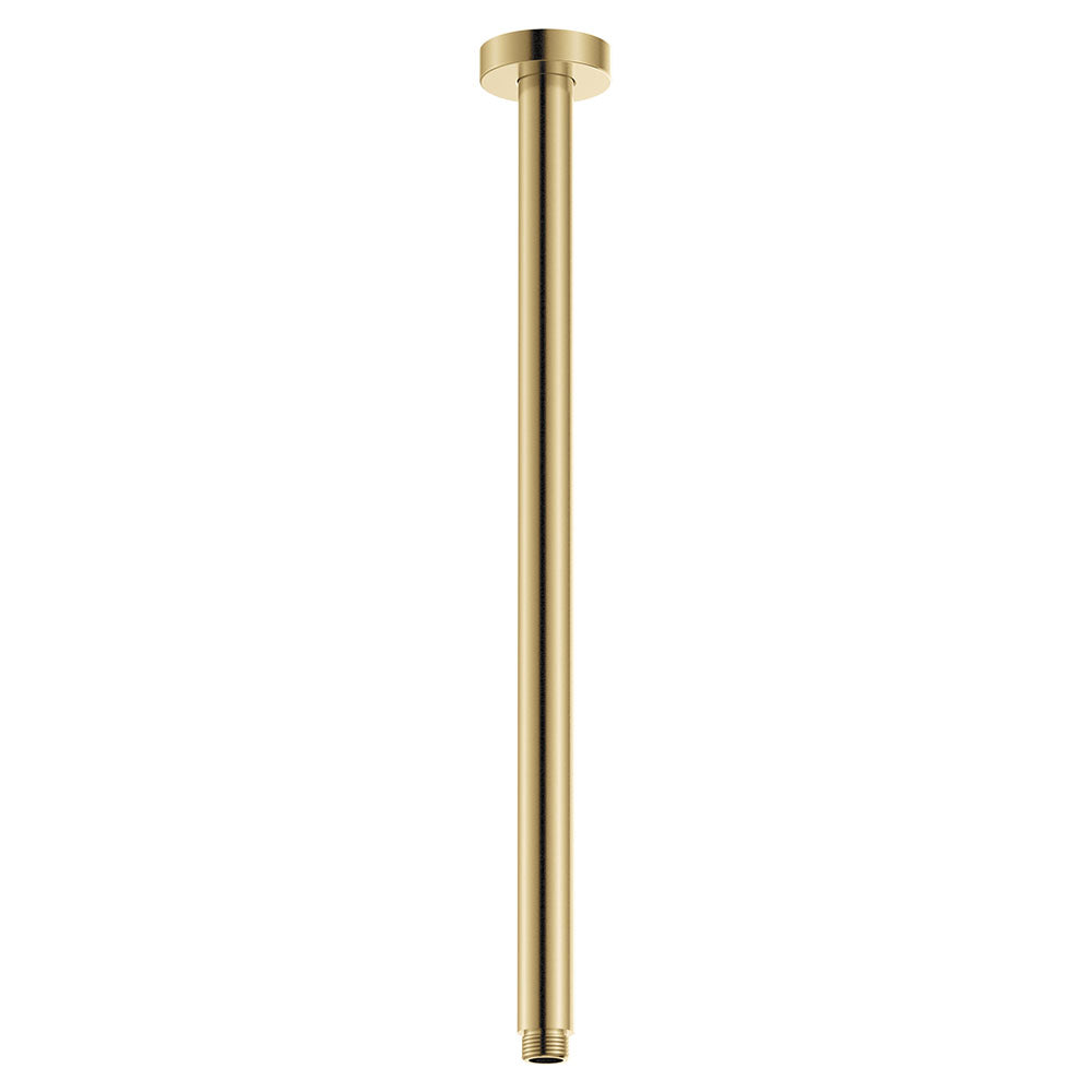 Round Shower Dropper, 450mm in Urban Brass