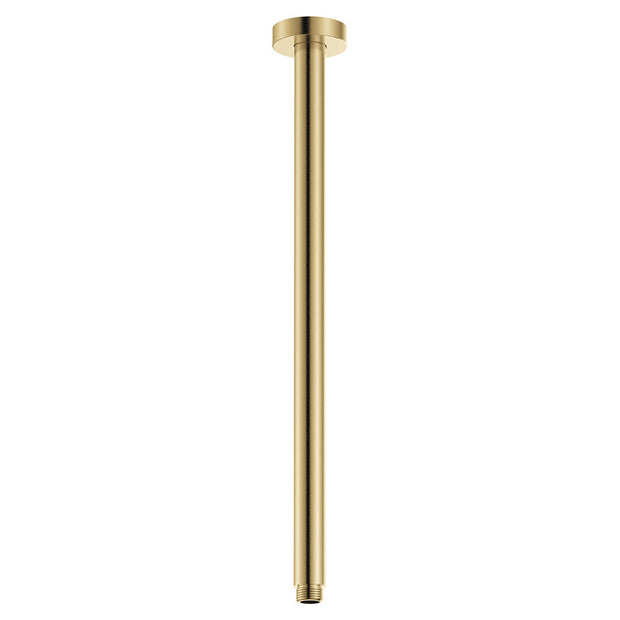 Round Shower Dropper, 450mm in Urban Brass