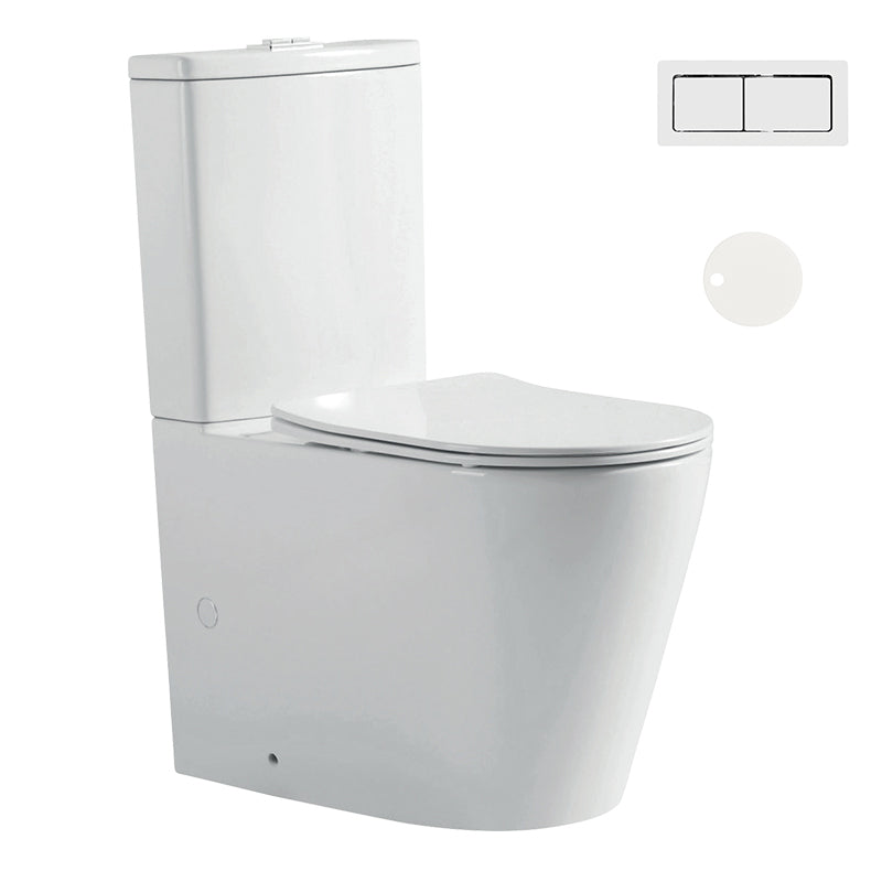 Zenmo Exon Toilet Suite in Matte White