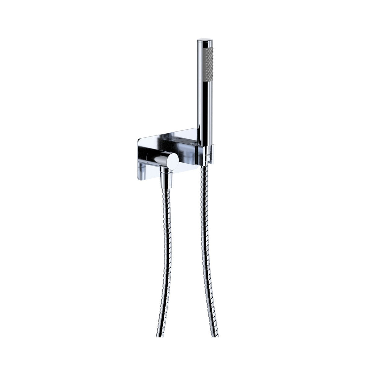 Isabella Hand Shower, Rectangular Plate in Chrome