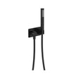 Isabella Hand Shower, Rectangular Plate in Matte Black
