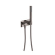 Isabella Hand Shower, Rectangular Plate in Gun Metal