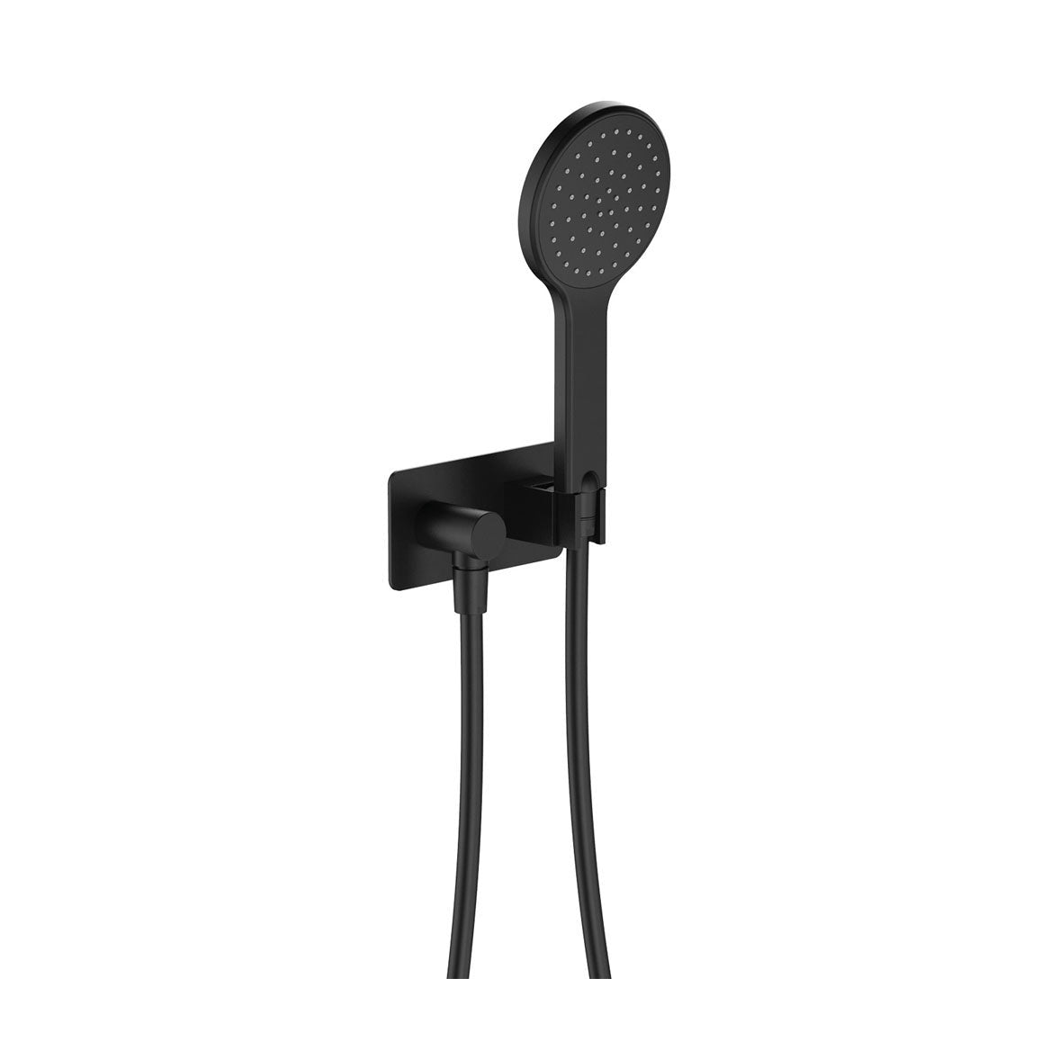 Kaya Hand Shower, Rectangular Plate in Matte Black