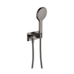 Kaya Hand Shower, Rectangular Plate in Gun Metal