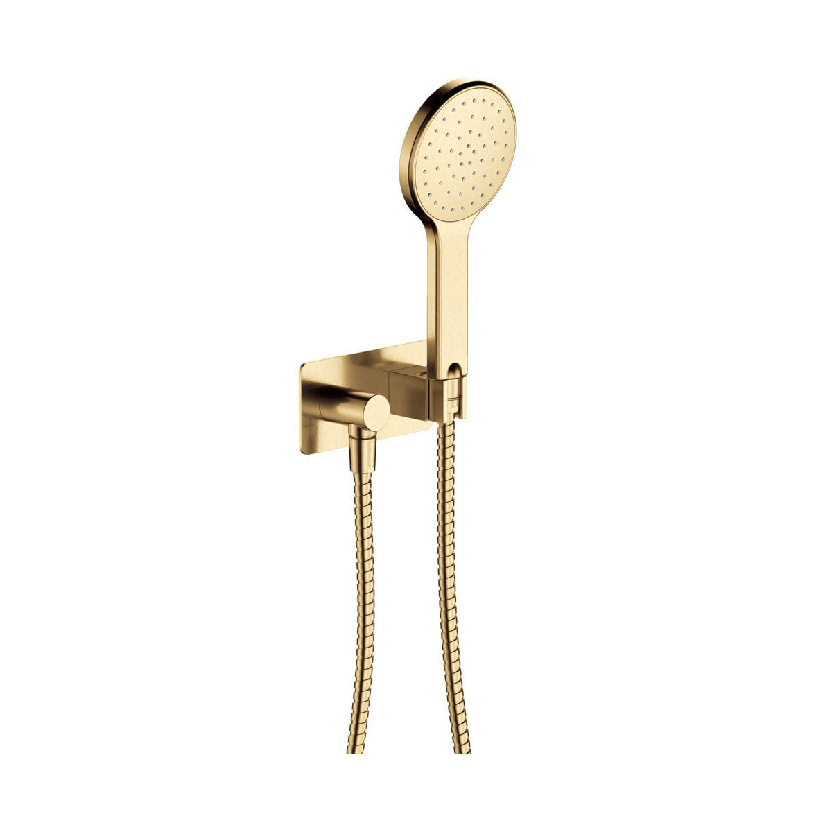 Kaya Hand Shower, Rectangular Plate in Urban Brass