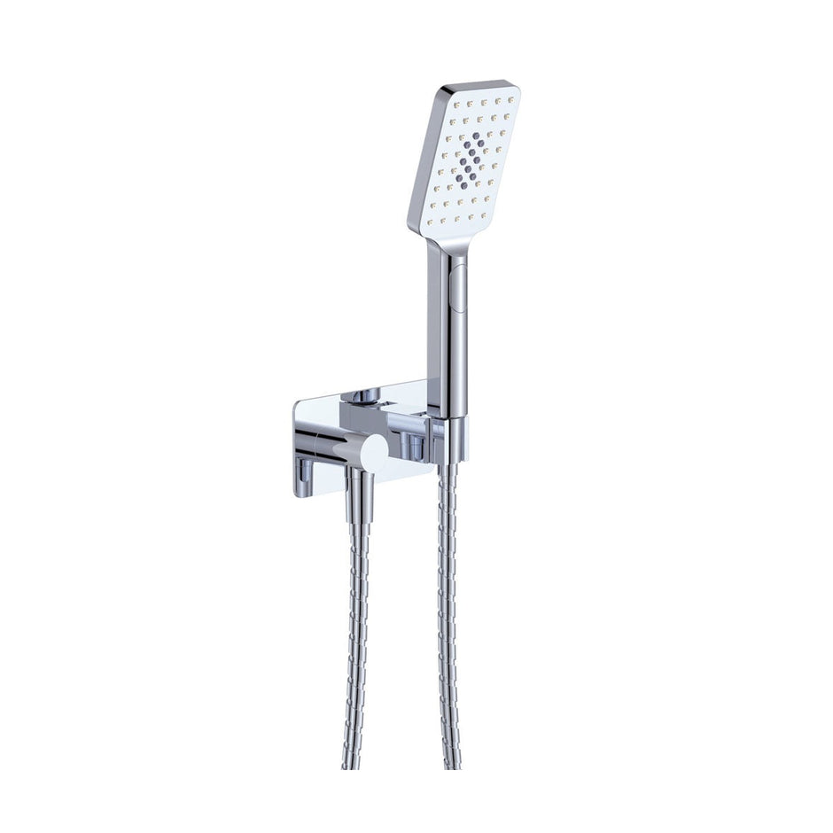 Tono Hand Shower, Rectangular Plate in Chrome