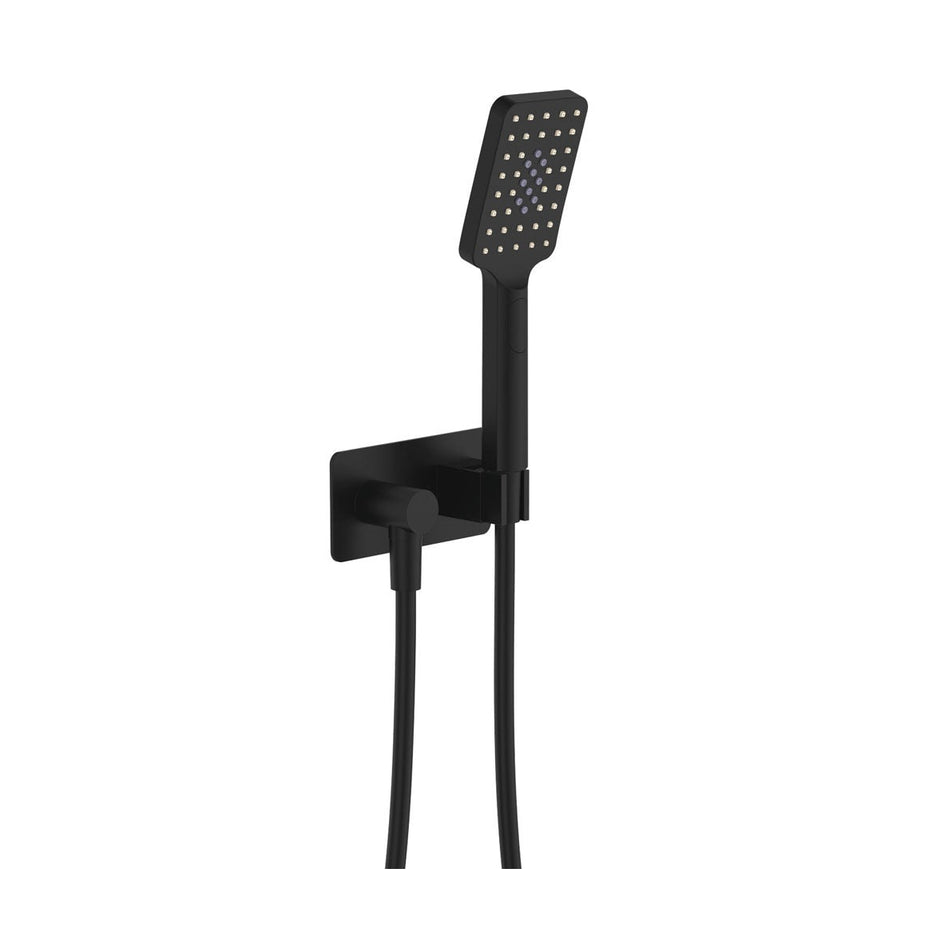 Tono Hand Shower, Rectangular Plate in Matte Black