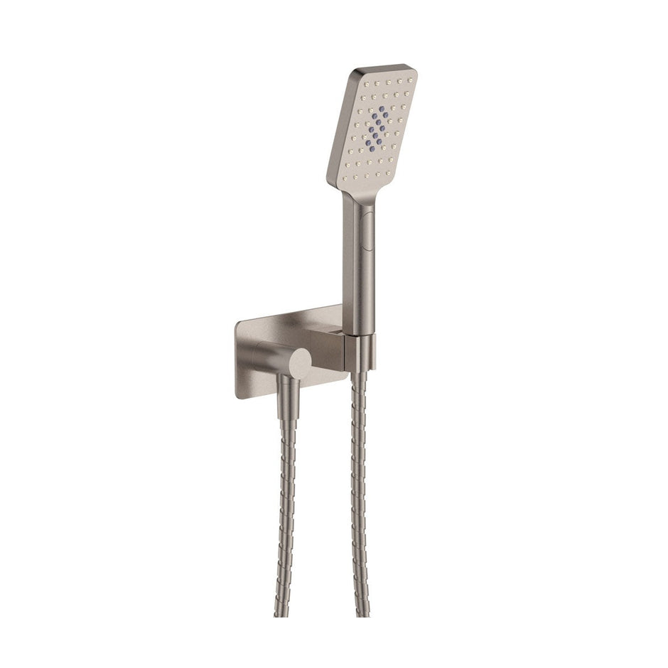 Tono Hand Shower, Rectangular Plate in Brushed Nickel