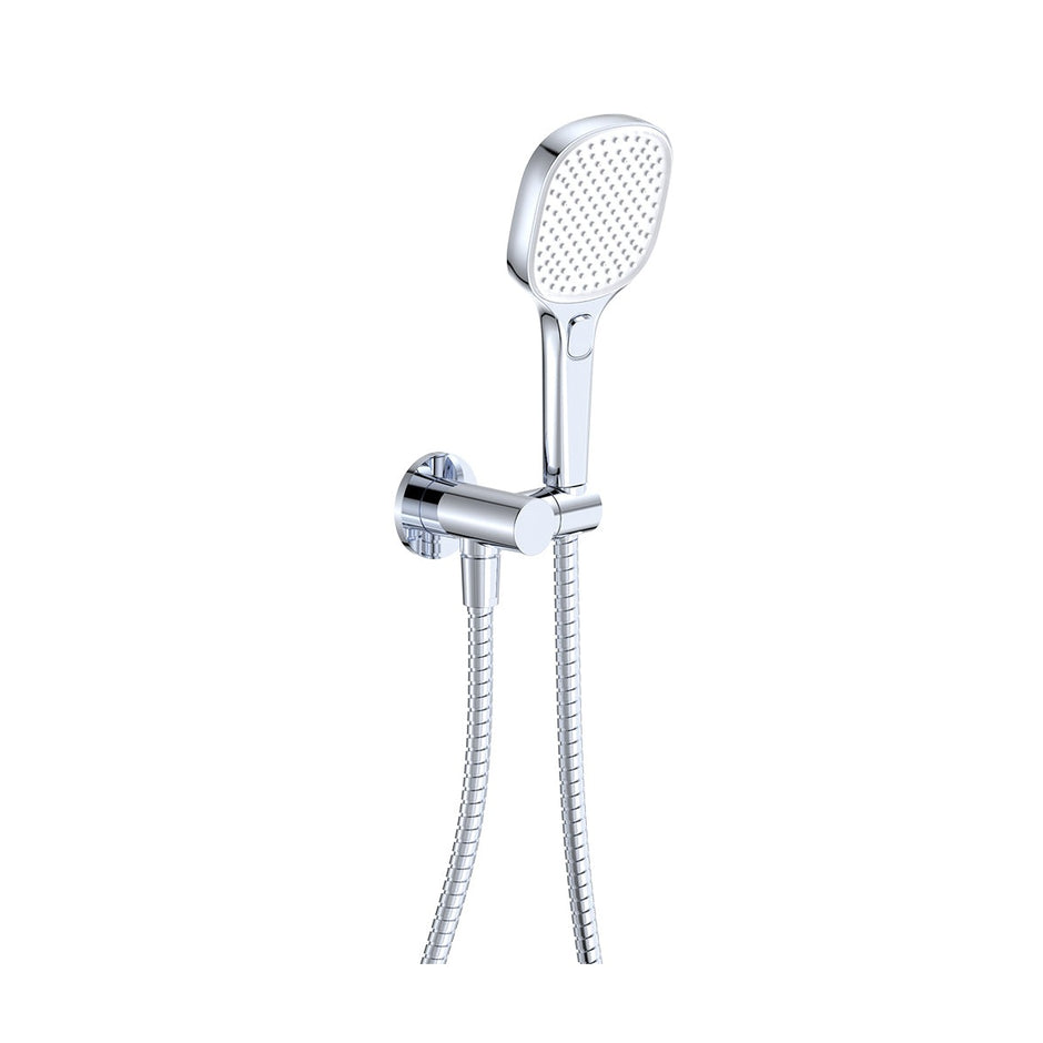 Koko Hand Shower, Round Plate in Chrome