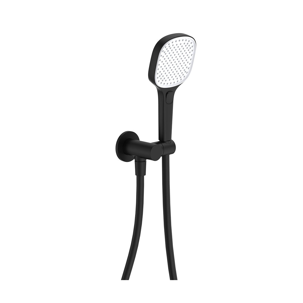 Koko Hand Shower, Round Plate in Matte Black