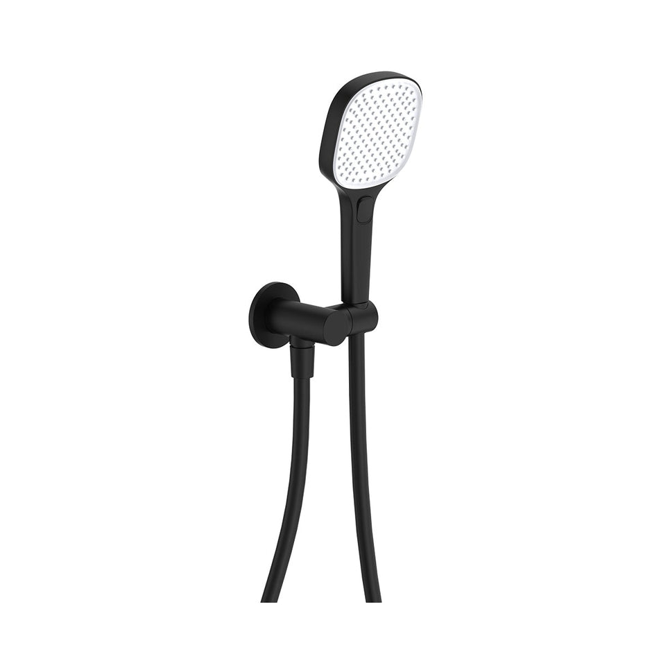 Koko Hand Shower, Round Plate in Matte Black