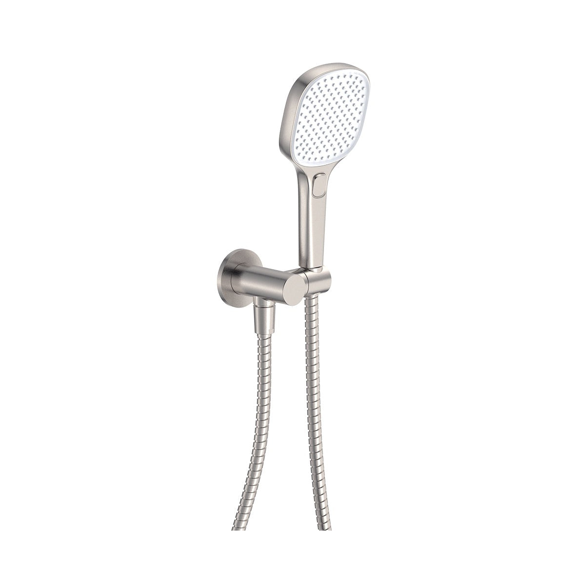 Koko Hand Shower, Round Plate in Brushed Nickel