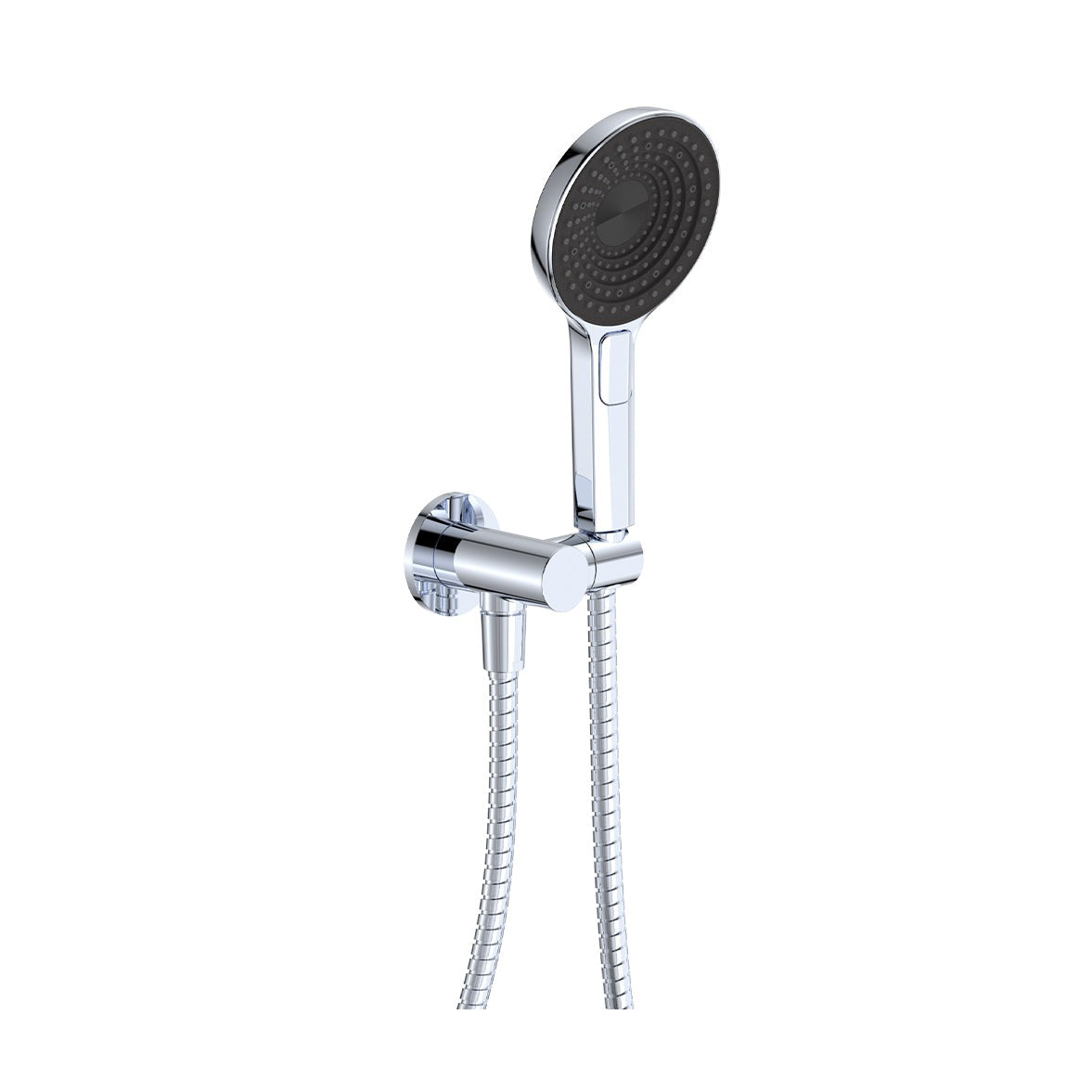 Kuro Hand Shower, Round Plate, Round Head in Chrome