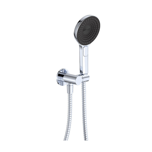 Kuro Hand Shower, Round Plate, Round Head in Chrome