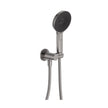 Kuro Hand Shower, Round Plate, Round Head in Gun Metal