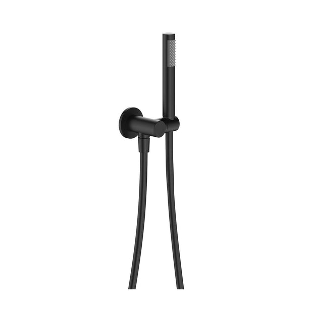 Isabella Hand Shower, Round Plate in Matte Black