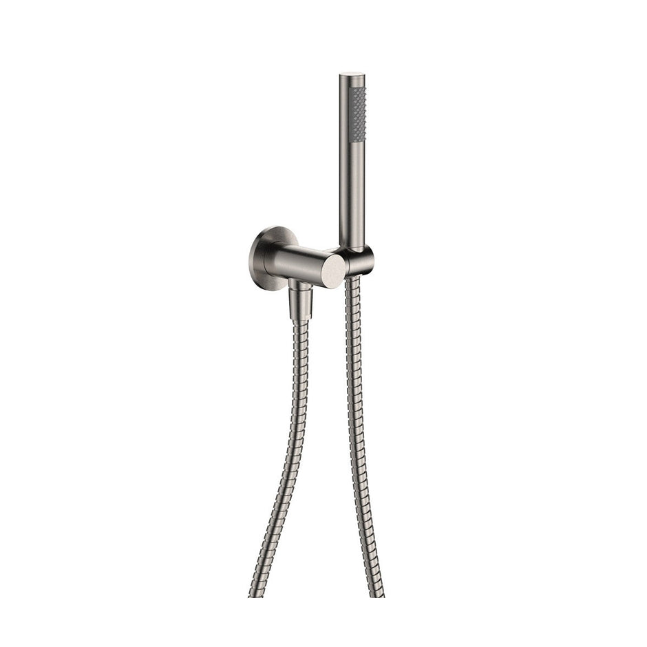 Isabella Hand Shower, Round Plate in Brushed Nickel