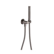 Isabella Hand Shower, Round Plate in Gun Metal