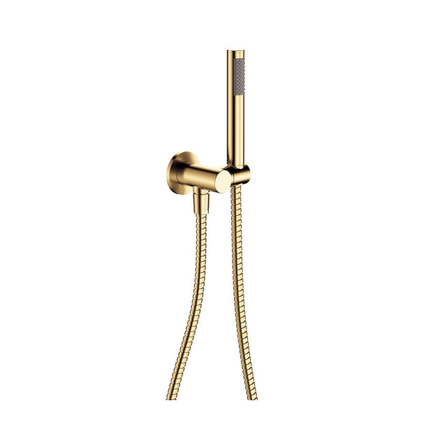 Isabella Hand Shower, Round Plate in Urban Brass