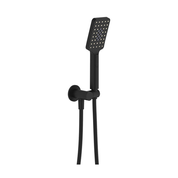 Tono Hand Shower, Round Plate in Matte Black