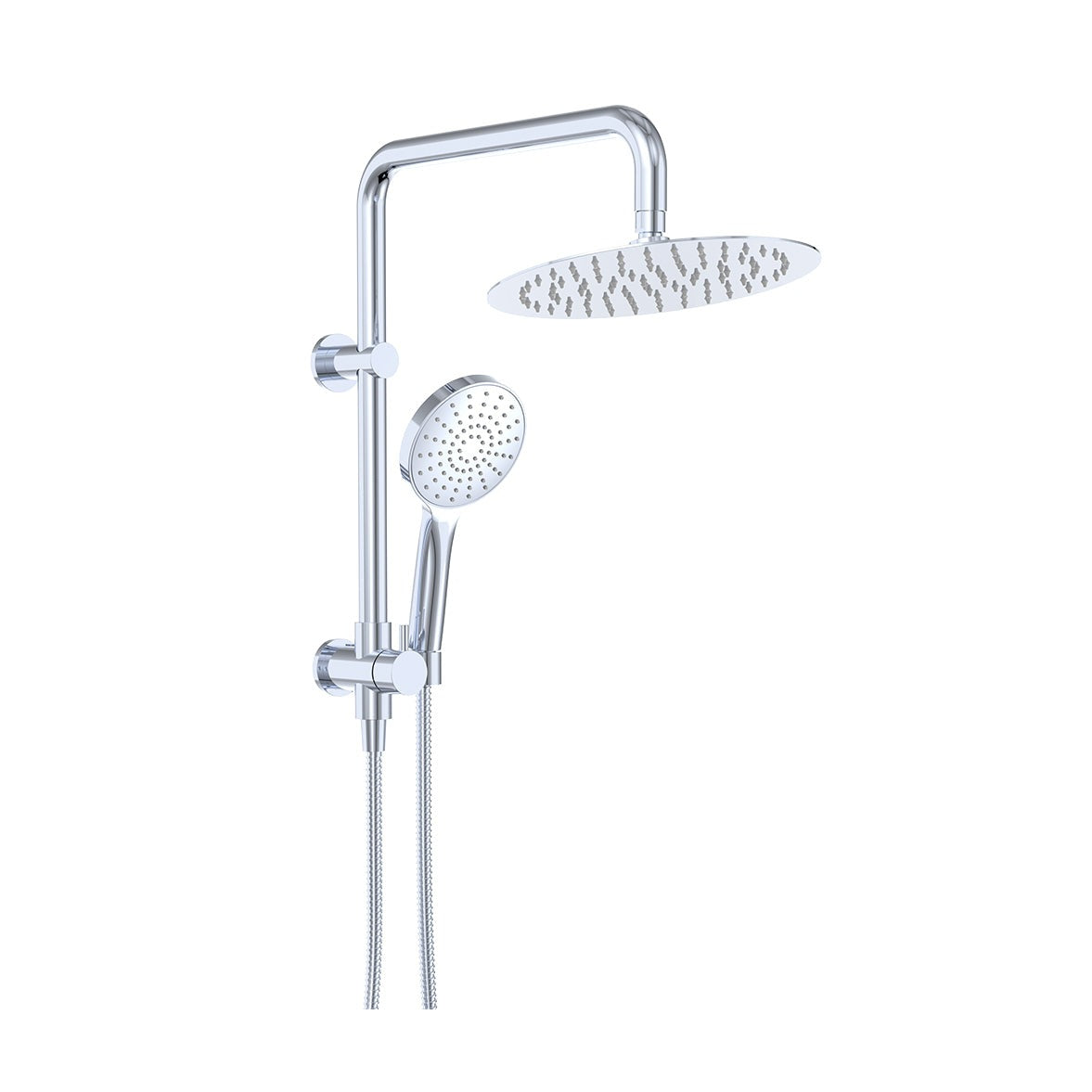 Kaya Twin Half-Rail Shower in Chrome