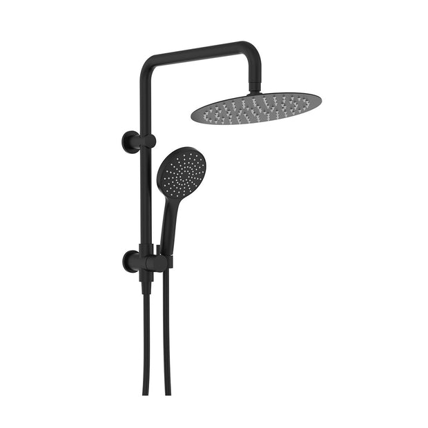 Kaya Twin Half-Rail Shower in Matte Black