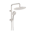 Empire Slim Twin Half-Rail Shower in Brushed Nickel