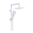 Koko Twin Half-Rail Shower in Chrome