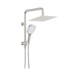 Koko Twin Half-Rail Shower in Brushed Nickel