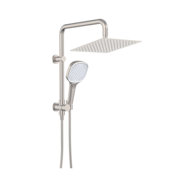 Koko Twin Half-Rail Shower in Brushed Nickel
